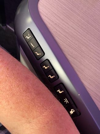 Arm can bump the buttons easily