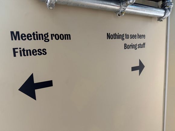 I chuckled at this sign. I followed the arrow to the right and can agree with them. ;)