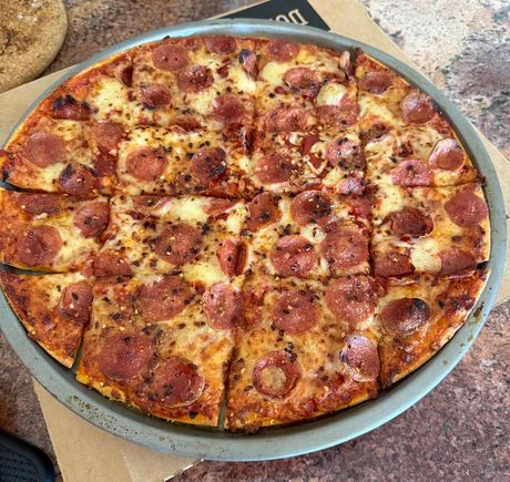 Pepperoni and hot honey from Donatos for playoff  ballgames