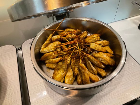 Chicken curried satay