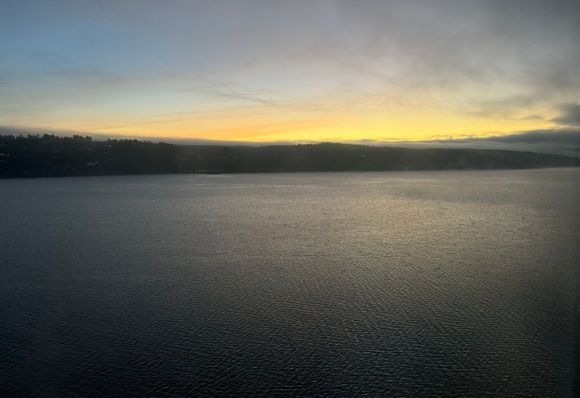 sunrise in Norwegian waters