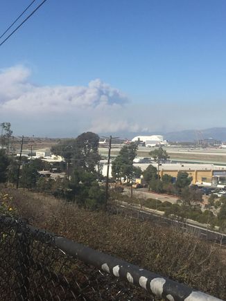 From Imperial hill plane spotting location at 10:44 AM LAX