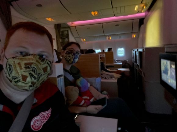 On board and ready for takeoff!