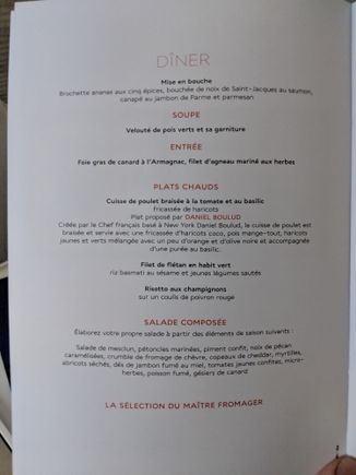 The menu, part 1 - forgot to take pictures of the English version, sorry!