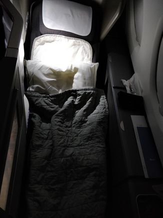 The seat in bed mode