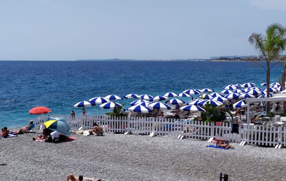 Another beachfront view from Promenade des Anglais