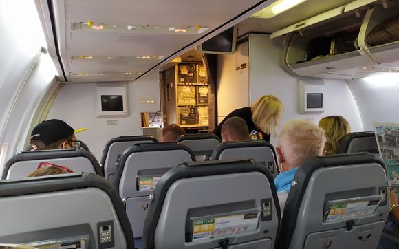 The tight seating was exactly the same in business class, only difference was some free catering 