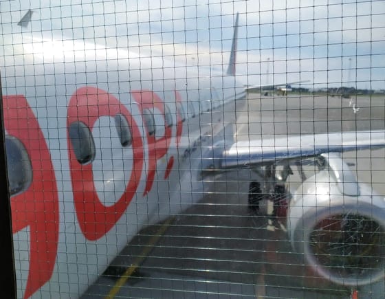 Boarding the Air France flight to Paris (CDG), which was operated with a Hop! aircraft 
