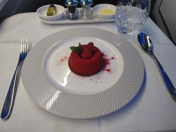 Raspberry and chocolate tart