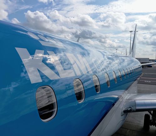 Boarding my KLM Cityhopper flight to Frankfurt at Amsterdam 