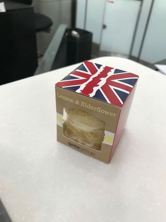 Enjoyed being presented with a slice of lemon & elderflower cake whilst checking in today.  They've been baking the recipe all week on the cooking shows and I was curious to give it a try.