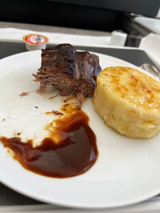 The potatoes were excellent though
