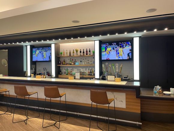 I am soon going to warm up one of those seats and knock back a cool one watching the Warriors game at the SFO lounge.