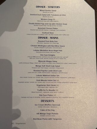 TPR Menu March 2026