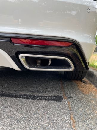 Semi-fake exhaust 