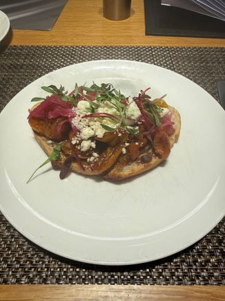Tomato tartine was less of a tart and more of a toast, but the flavors all worked together...delicious starter