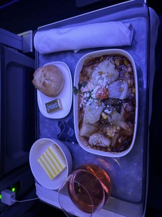 This all tasted good, though I wish it were easier to know what I was eating in a darkened cabin. 