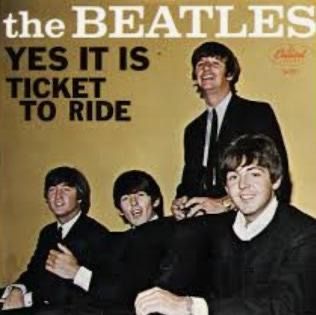 45 picture cover of Yes It Is by the Beatles