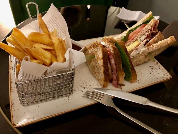 club sandwich from bar menu