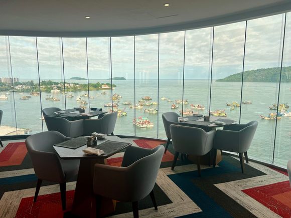 Weather is looking more pleasant today from the breakfast room!