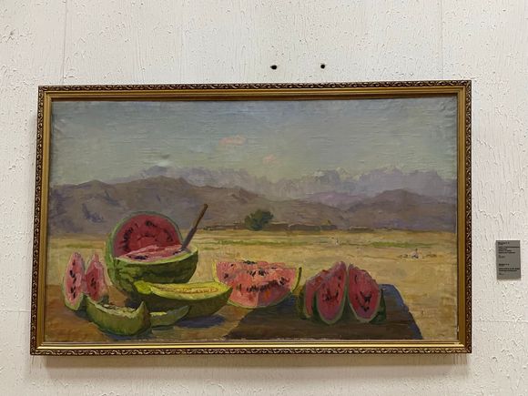 Watermelon!! Kyrgyzstan has the best watermelon (or arboos in Russian) I've ever tasted. Apparently Afghanistan also has great watermelon. 
