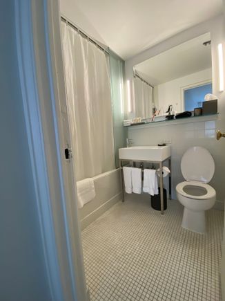 Tiny bathroom. Very small!