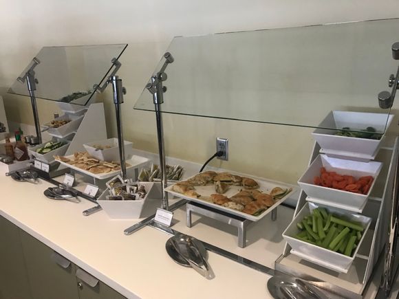 Cold buffet (similar to usual AC snacks, plus some sandwiches) 