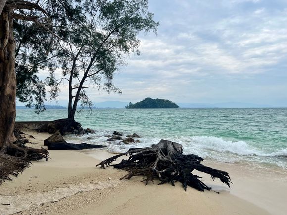 The quieter end of the beach 