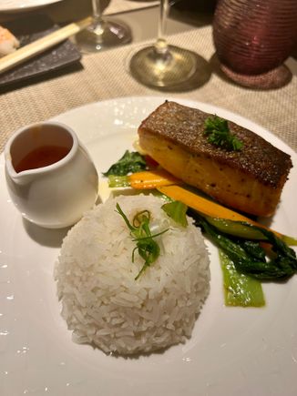 Pan fried salmon 