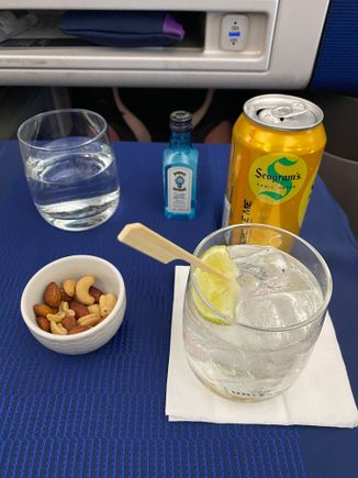 Double Gin and Tonic and Warm Nuts