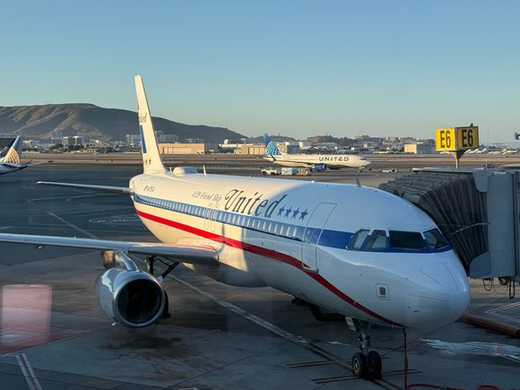 Spotted at SFO Gate E6 this evening.