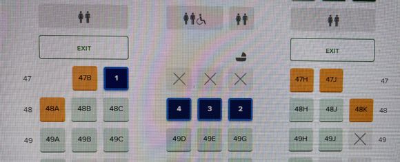 A350 on 12.5 hours flight .. I’m thinking maybe it would make more sense to have one of the kids sitting directly behind him? Or leave them in the middle section together?
