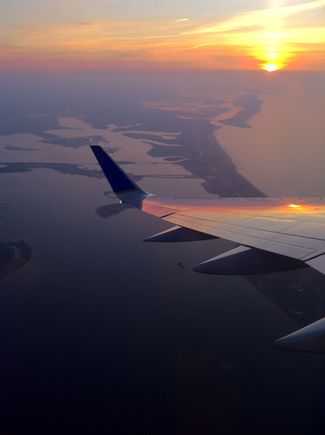 Post merger PS sunrise take-off from JFK