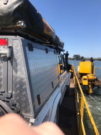 My wheels on the ferry