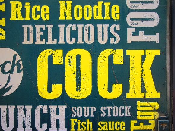This is the livery on the side of a food delivery van in Bangkok!
