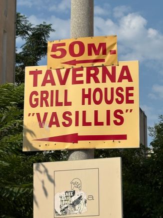 Very handy signposts, takes about 5 min walk