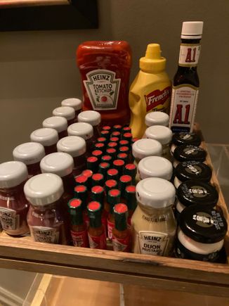 With sauces