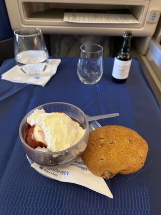 Sundae(note: I brought the cookie from the Polaris lounge) 