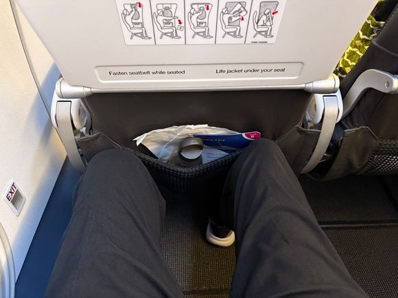 Enough leg room for this length of flight