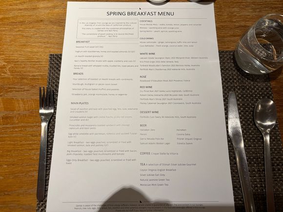 Spring 2025 Breakfast Menu