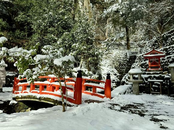 Bridge in the snow 