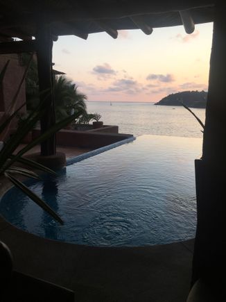 Sunset on the terrace