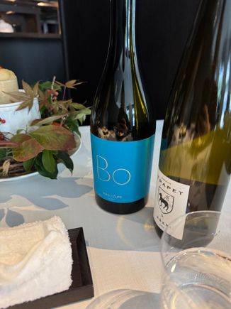 Sake with ancient species of of rice…just tastes like more rice forward sake. Decent.