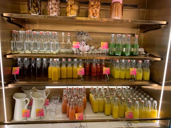 Freshly pressed juice - my personal favorite is the Mango!