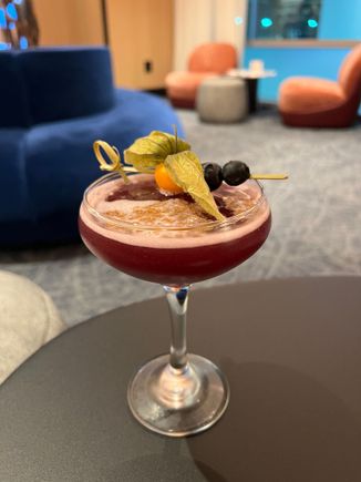 Sapphire Signature Cocktail (This wasn’t available via app so had to order at the bar)