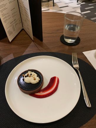 Chocolate caramel tart