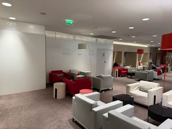 LP Lounge renovation has started. 