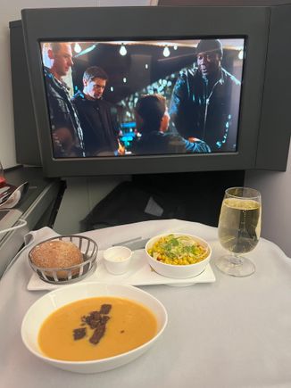 Starter: Sweet potato soup