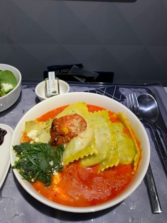 The mushroom ravioli
