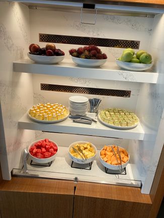 Club lounge evening spread